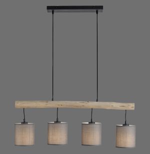15783-29 GREEN TRIBU LAMPA WISZĄCA DREWNO/BEŻOWY