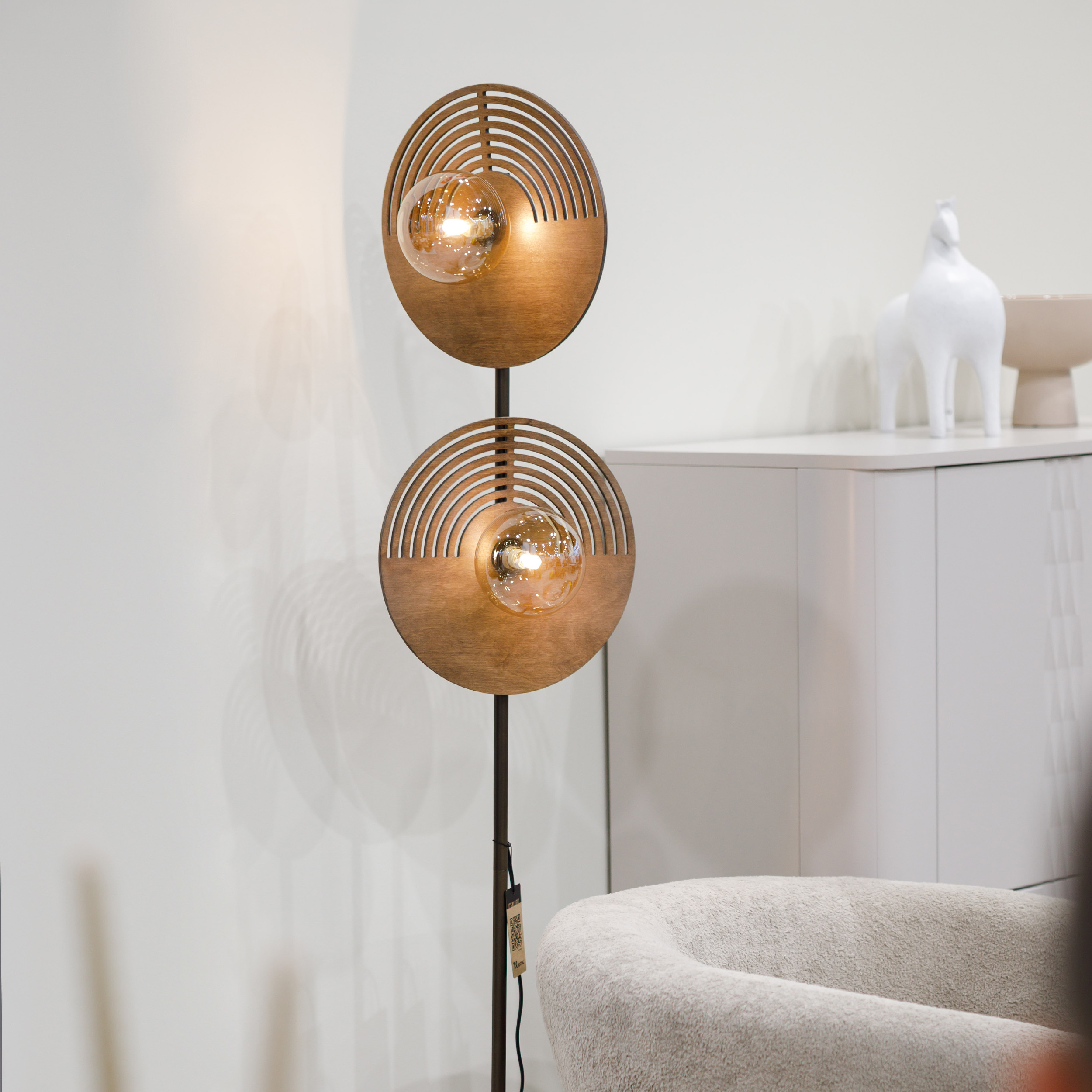 LUNAR WOOD LAMPA PODŁOGOWA 2XG9 - obrazek 5