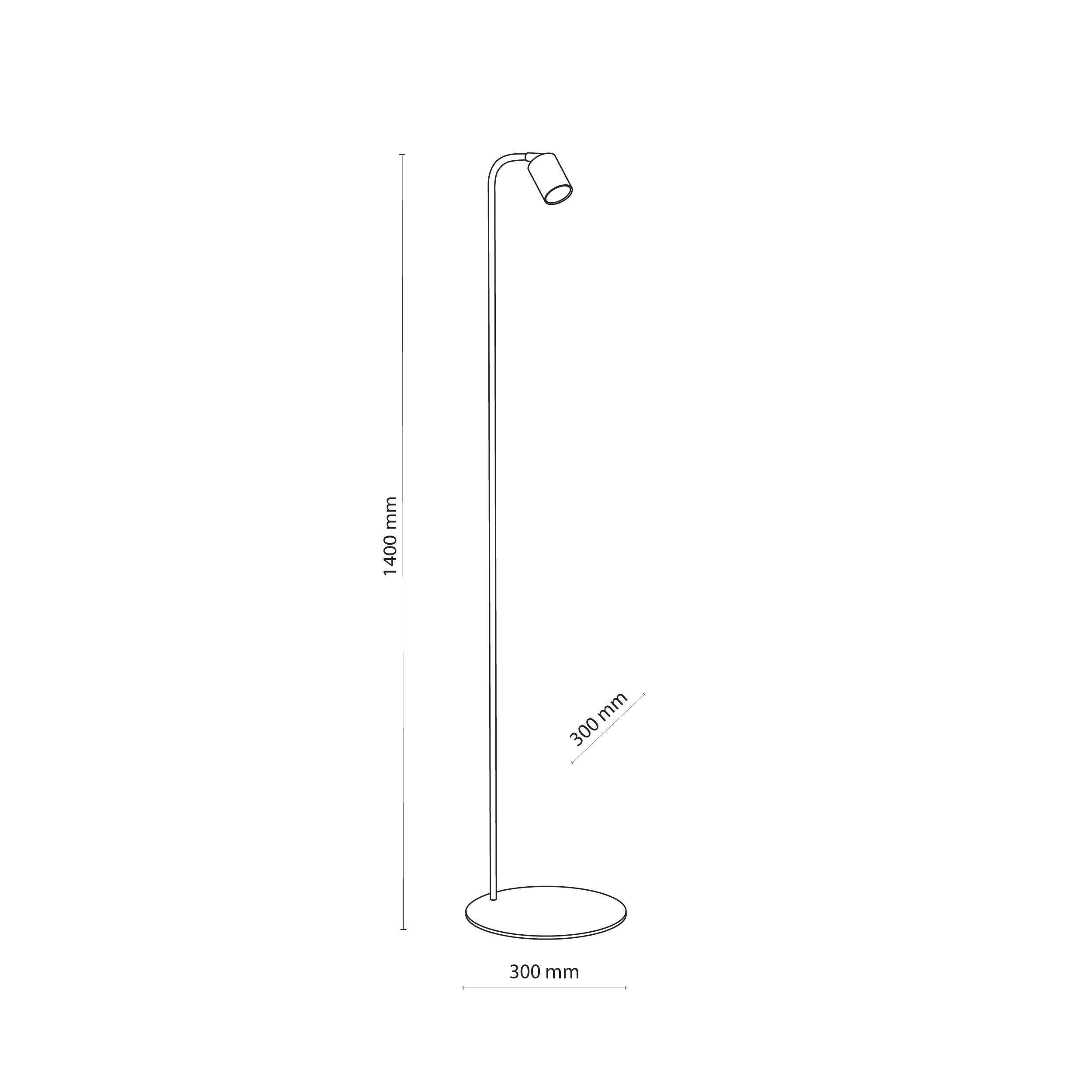 NEX WHITE LAMPA PODŁOGOWA 1XGU10 - obrazek 3