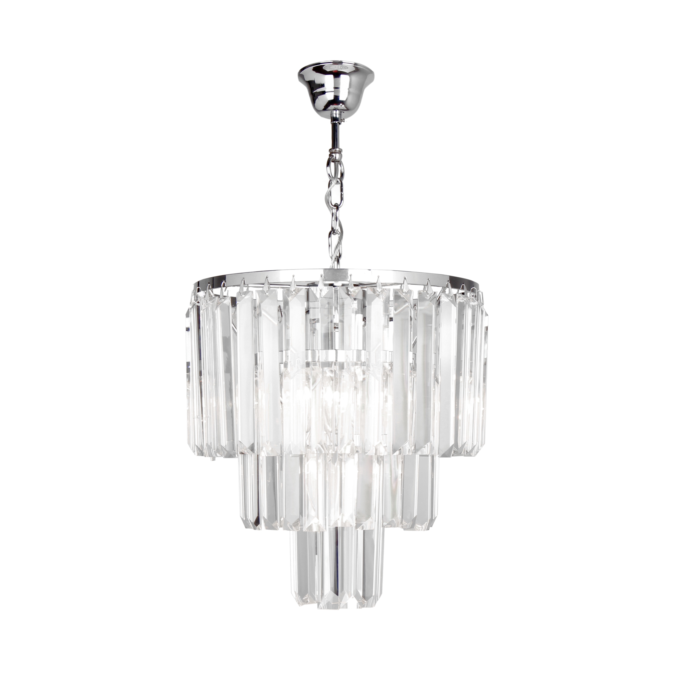 17106/3+1-CHR AMEDEO LAMPA WISZĄCA CHROM/CHROME