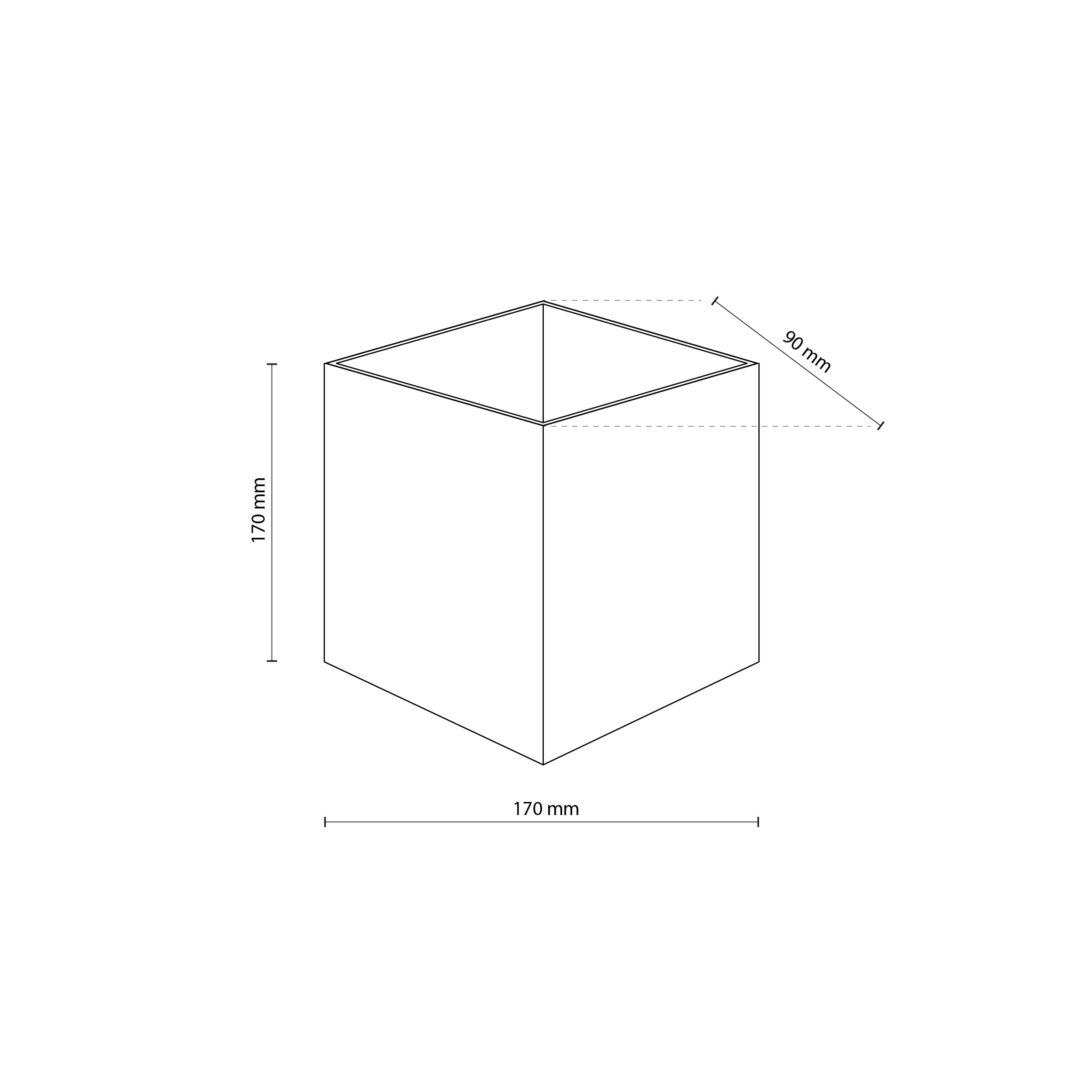 CUBE GRAY KINKIET LED IP 54 - obrazek 6