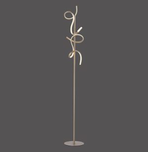 19031-60 CURLS LAMPA PODŁOGOWA MATOWY MOSIĄDZ