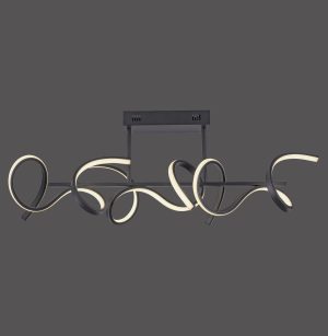 19032-18 CURLS LAMPA SUFITOWA CZARNY