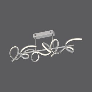 19032-21 CURLS LAMPA SUFITOWA SREBRNY