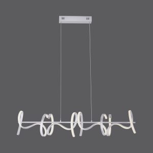 19033-21 CURLS LAMPA WISZĄCA SREBRNY
