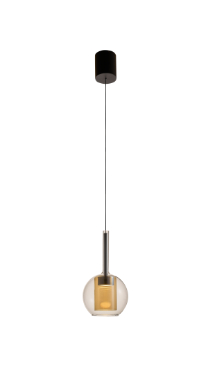 251001-AM TAGNA LAMPA WISZĄCA CZARNA/BLACK AMBER