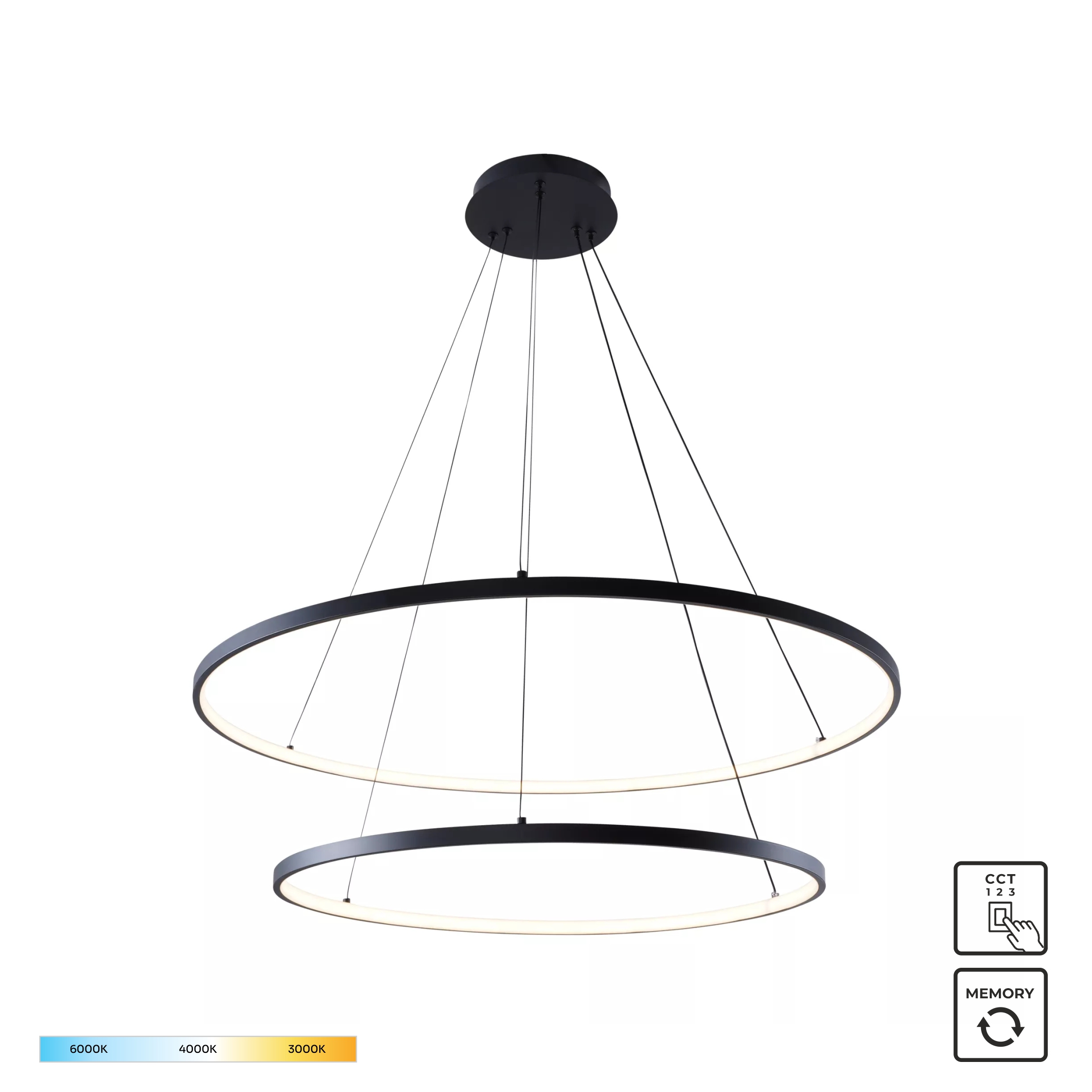 2023200-BK BRENO LAMPA WISZĄCA CZARNA/BLACK