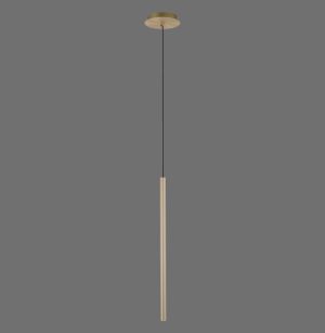 2111-60 FLUTE LAMPA WISZĄCA MATOWY MOSIĄDZ
