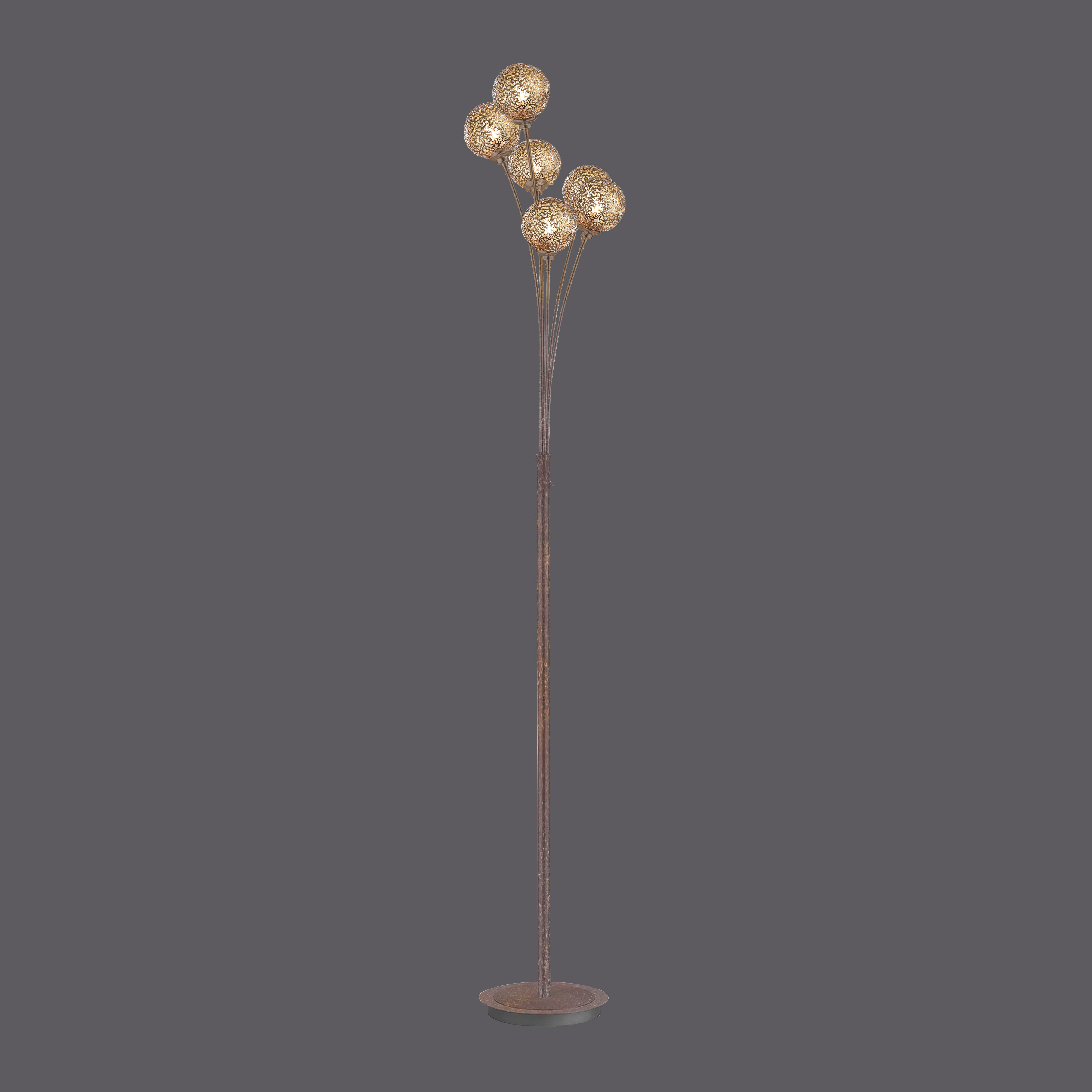 398-48 GRETA LAMPA PODŁOGOWA RDZA/ZŁOTY