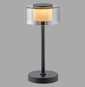 4111-18 RIKA LAMPA STOŁOWA CZARNY/SMOKY