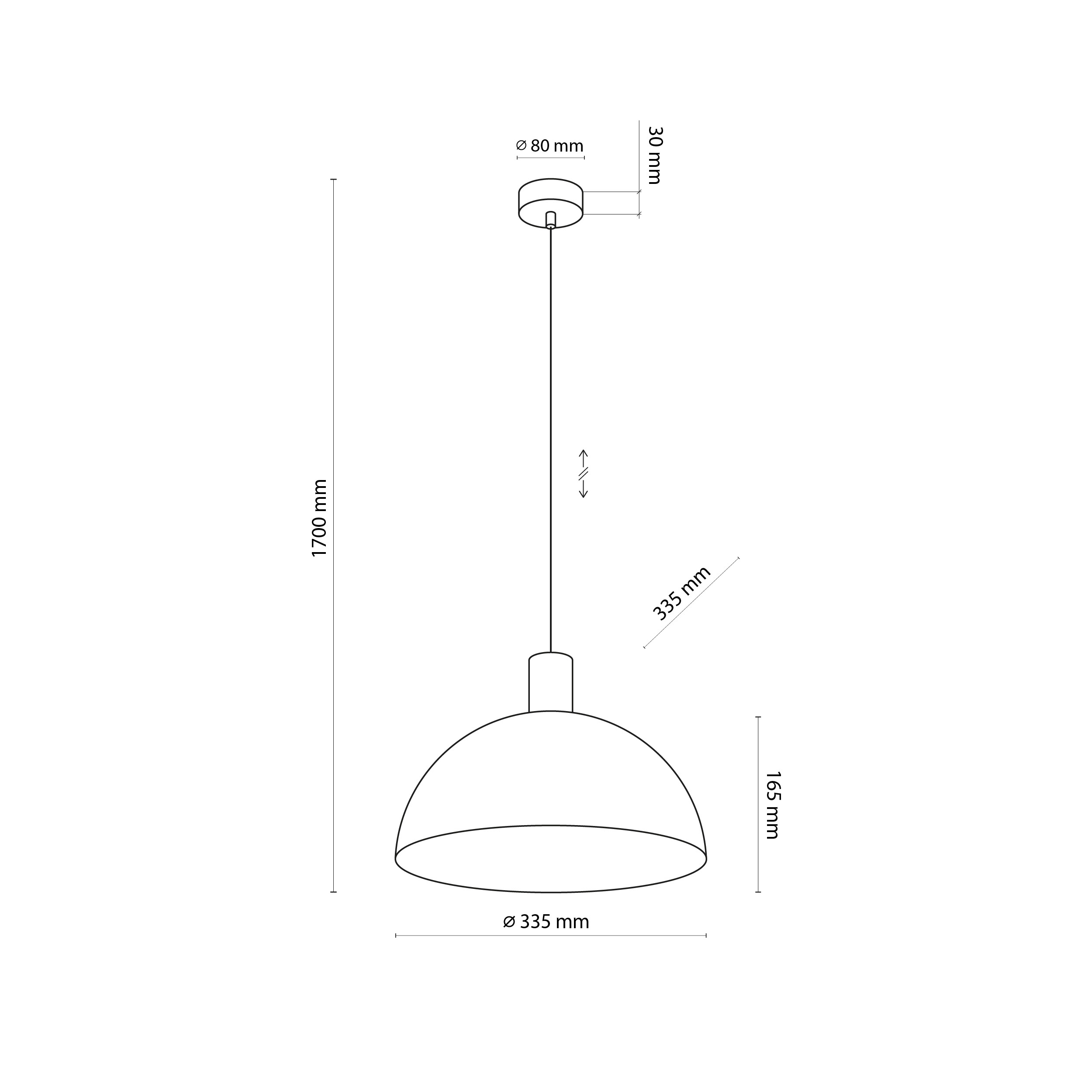 OSLO BROWN LAMPA WISZĄCA 1 - obrazek 8
