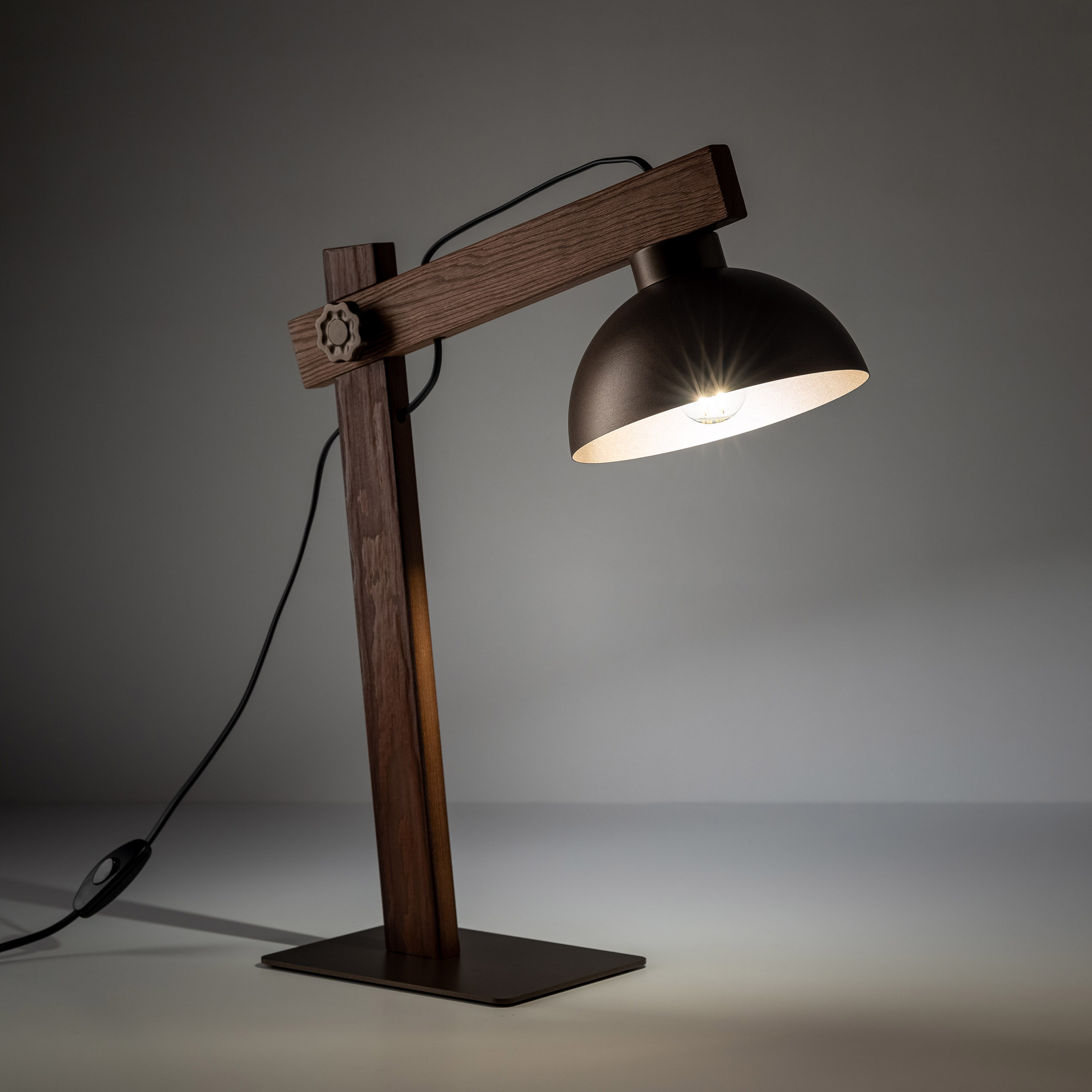 OSLO BROWN LAMPKA NOCNA 1 - obrazek 3