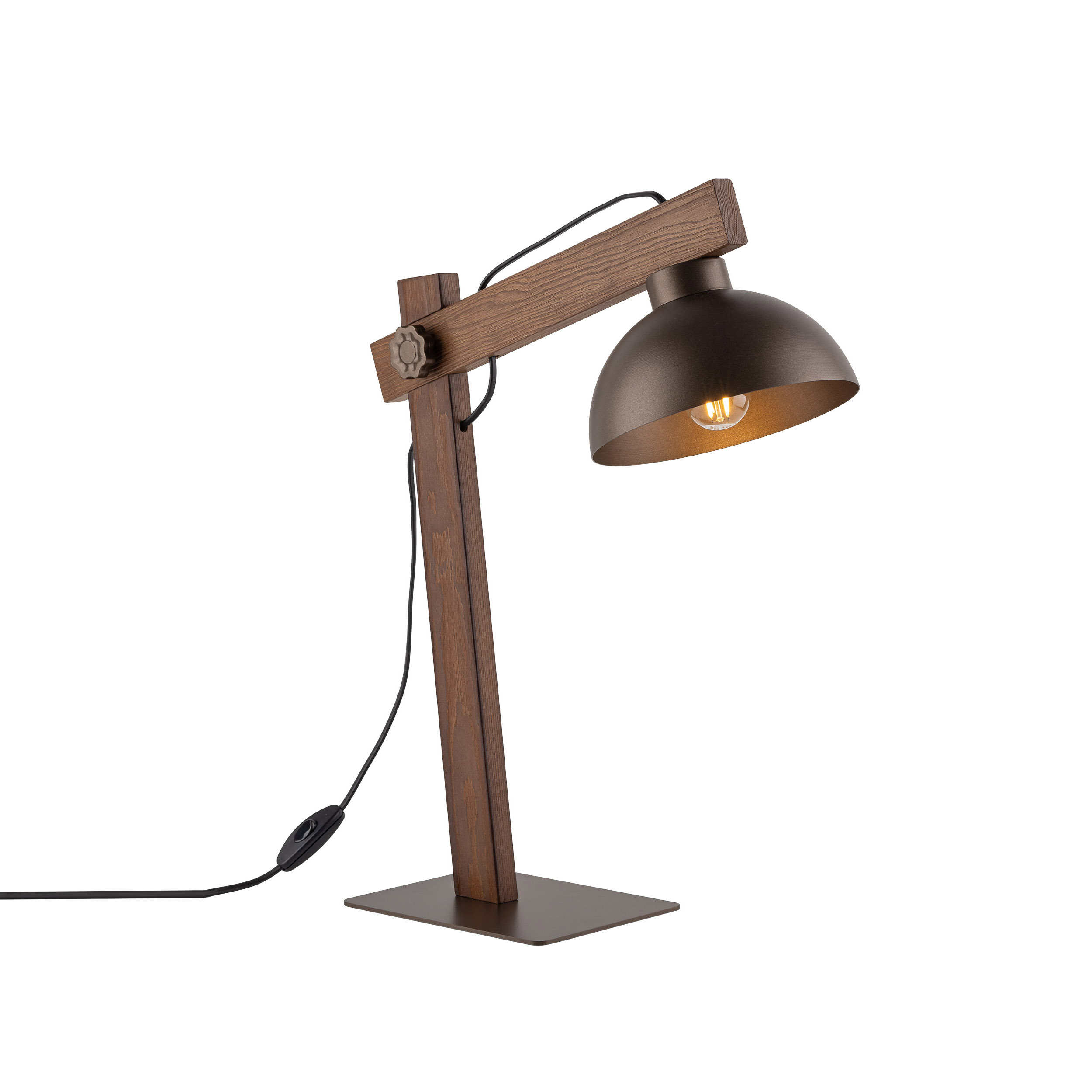 OSLO BROWN LAMPKA NOCNA 1 - obrazek 7