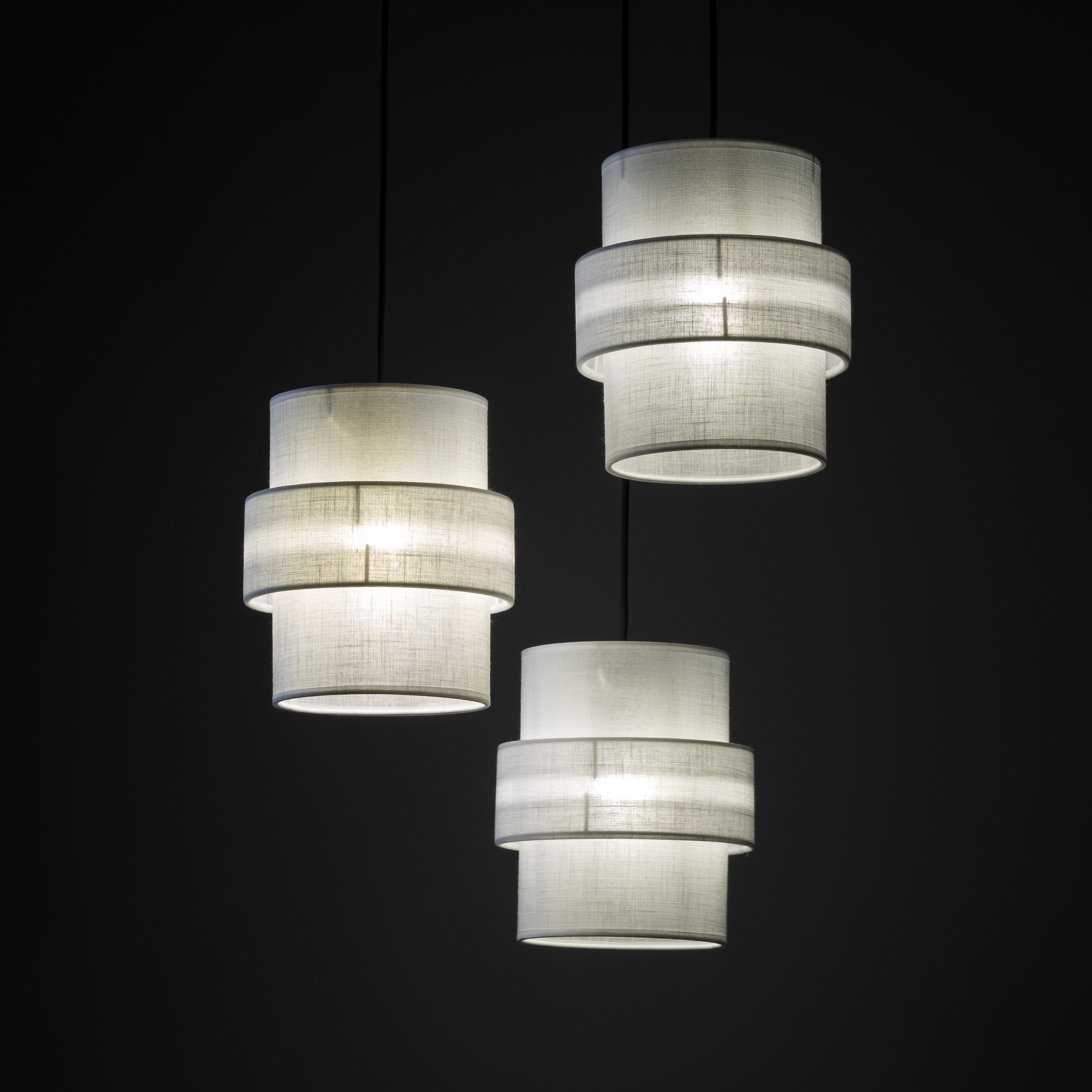 CALISTO WHITE LAMPA WISZĄCA 3 KOŁO - obrazek 2