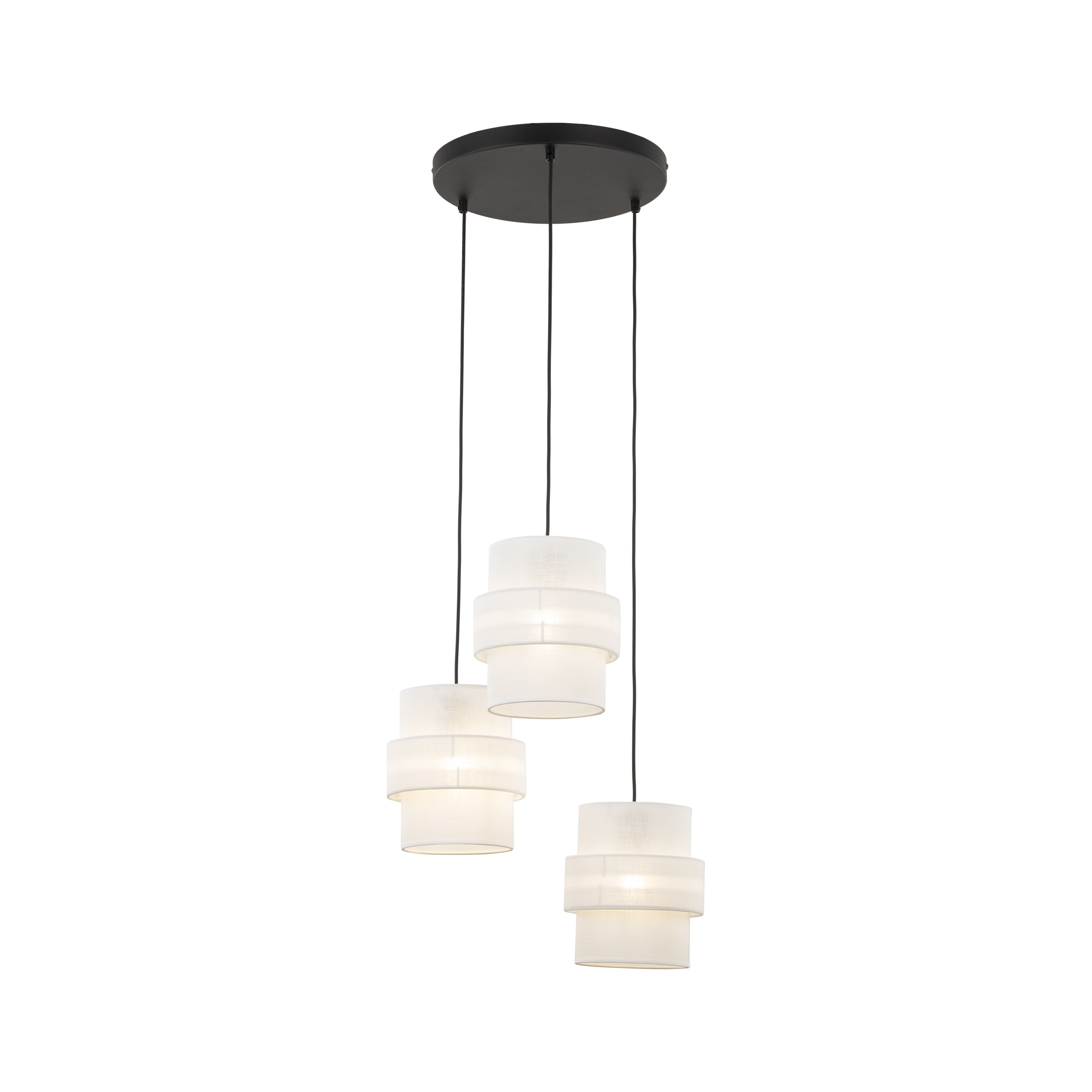 CALISTO WHITE LAMPA WISZĄCA 3 KOŁO - obrazek 4