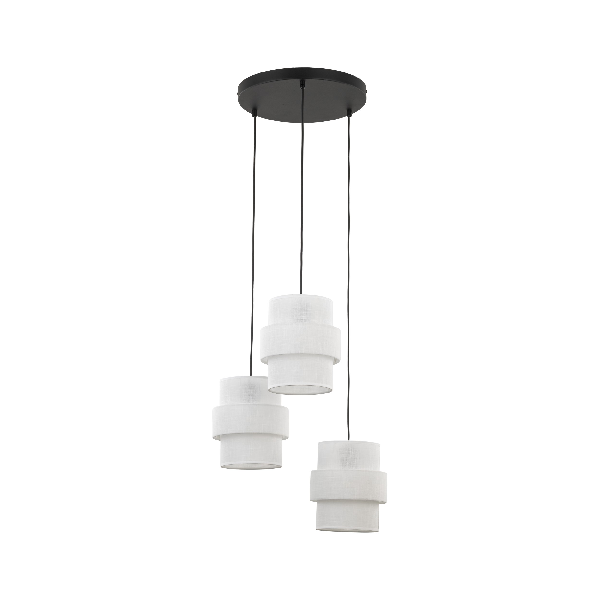 CALISTO WHITE LAMPA WISZĄCA 3 KOŁO - obrazek 5