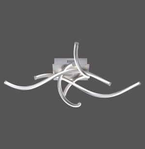 6539-55 Q-MALINA LAMPA SUFITOWA STALOWY