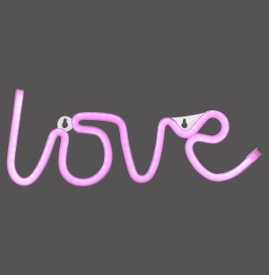 85021-87 NEON-LOVE KINKIET RÓŻOWY