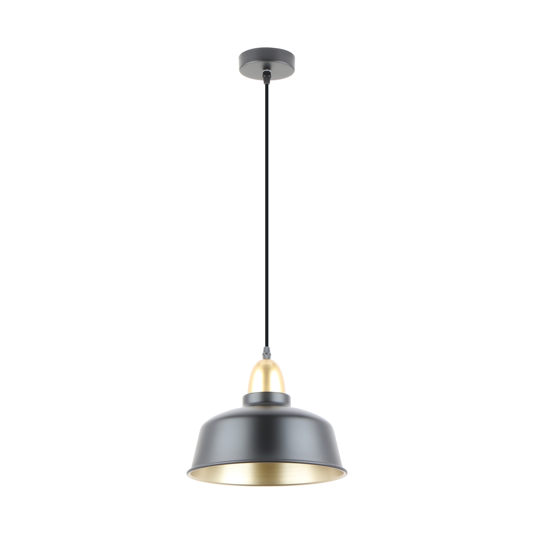 A8063-BK MENSA LAMPA WISZĄCA CZARNY MAT+ZŁOTO/MATT BLACK+GOLD