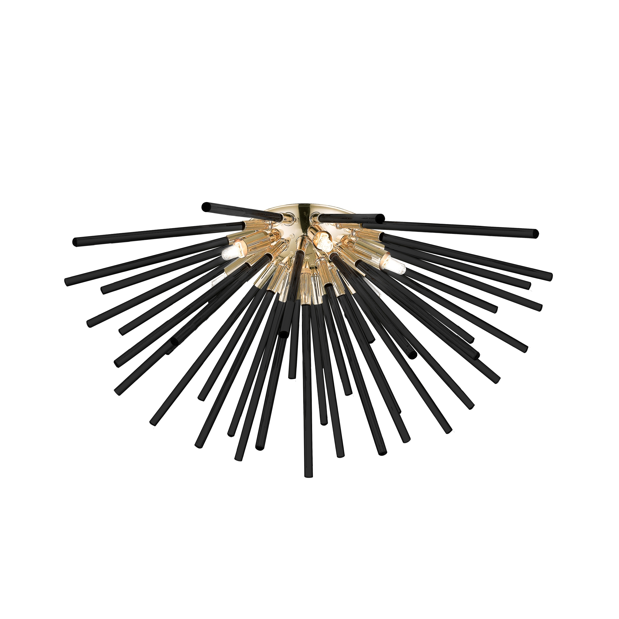 C0491-06B-F7BC URCHIN LAMPA SUFITOWA CZARNO-ZŁOTA/BLACK-GOLD