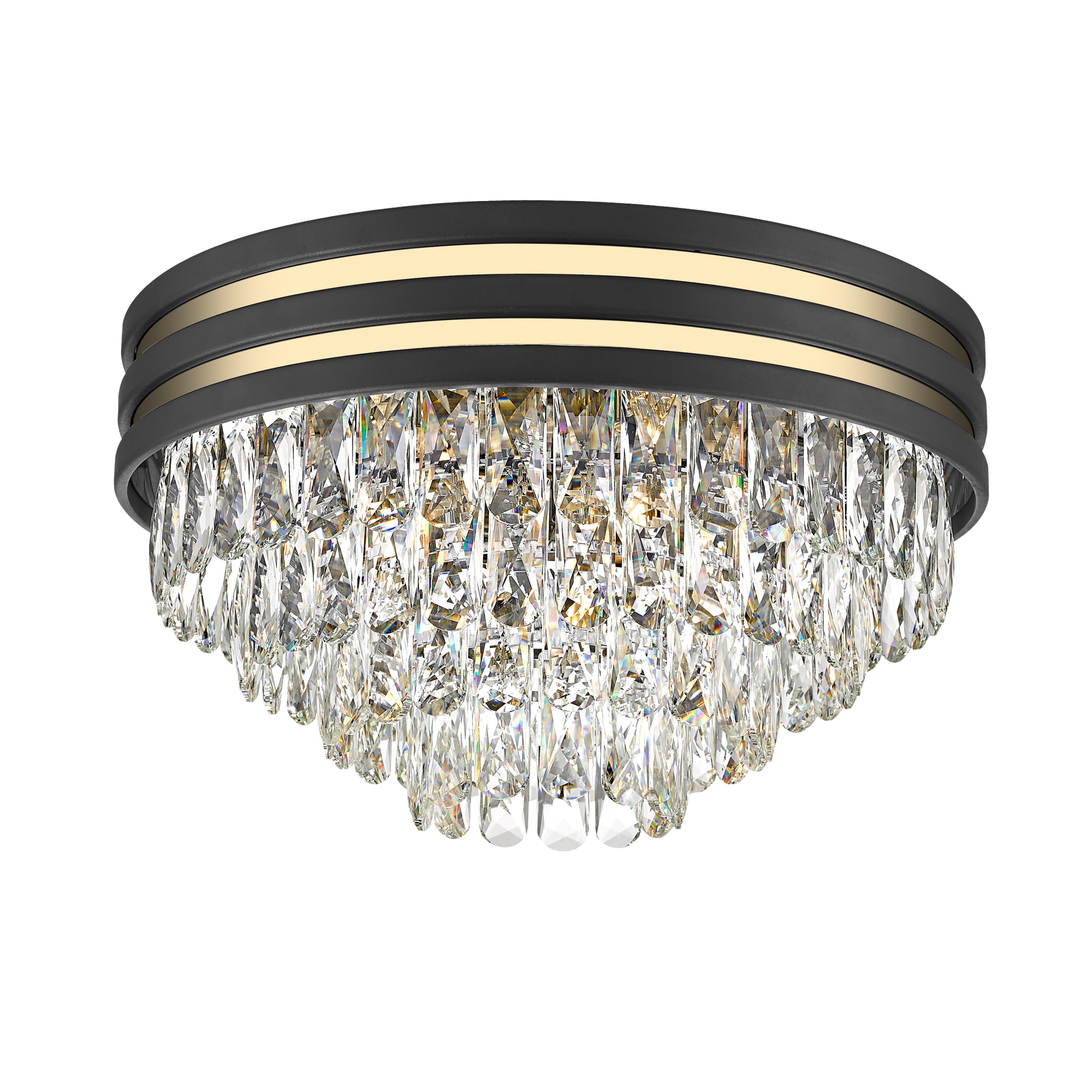 C0525-05A-P7D7 NAICA LAMPA SUFITOWA ZŁOTA&CZARNA/GOLD&BLACK
