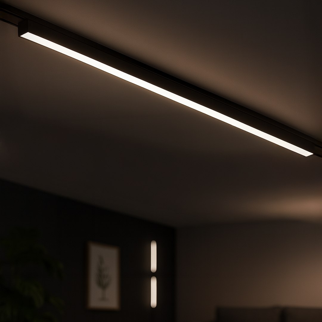 Slim Magnetic Track Czarny 91cm 30W LED Tuya CCT 48V - obrazek 3