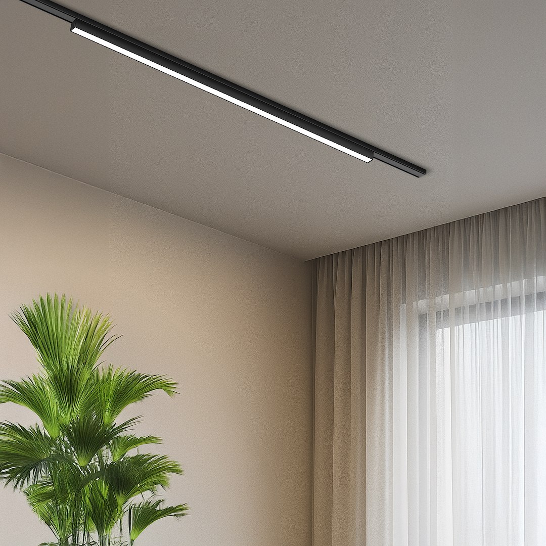 Slim Magnetic Track Czarny 91cm 30W LED Tuya CCT 48V - obrazek 4