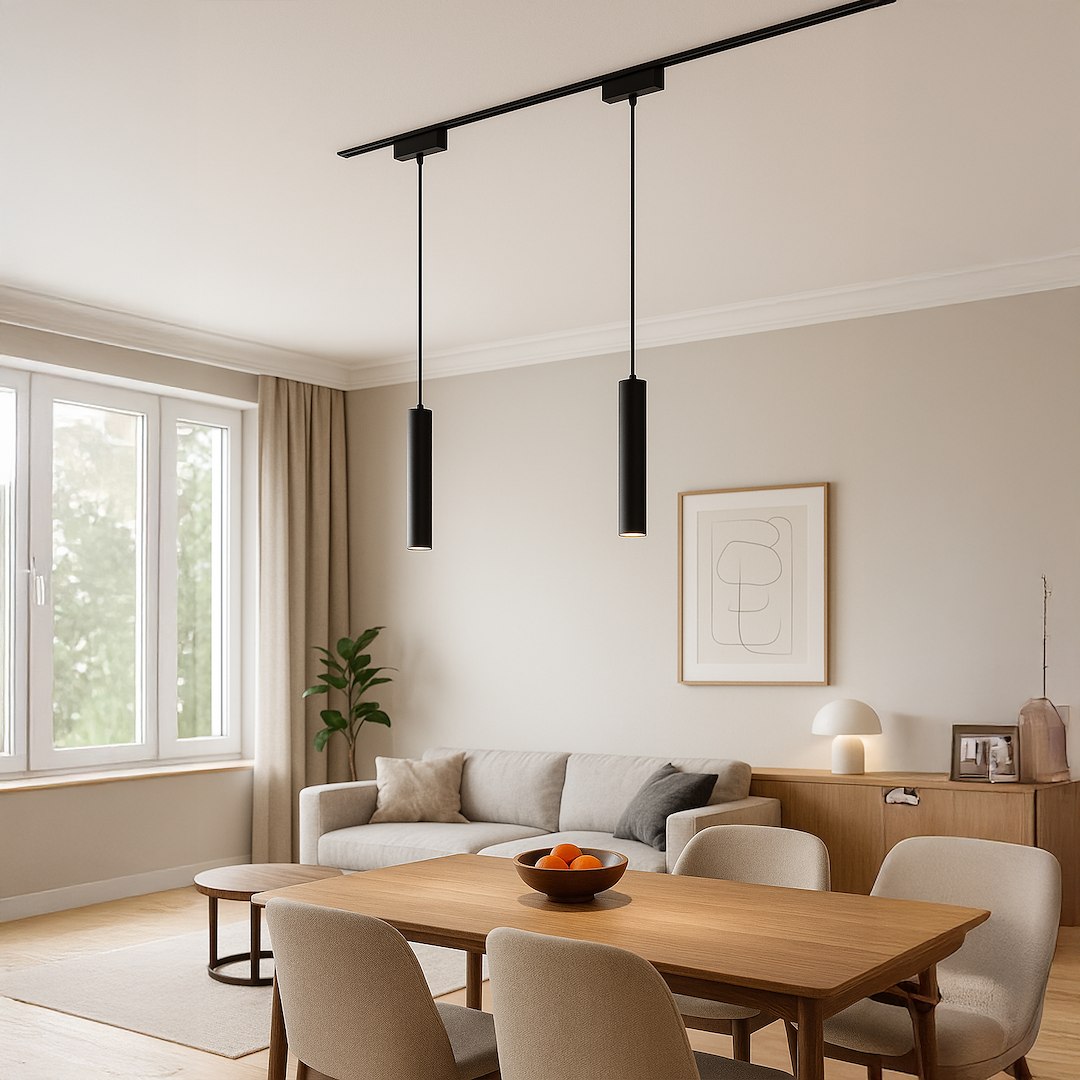 Slim Magnetic Track Czarny pendant 6W LED Tuya CCT 48V - obrazek 4