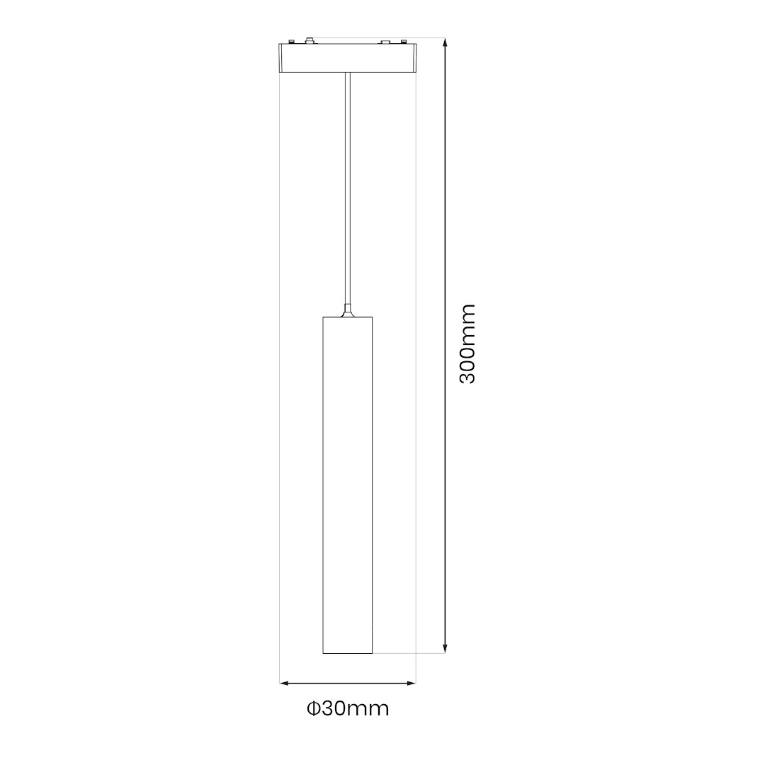 Slim Magnetic Track Czarny pendant 6W LED Tuya CCT 48V - obrazek 8