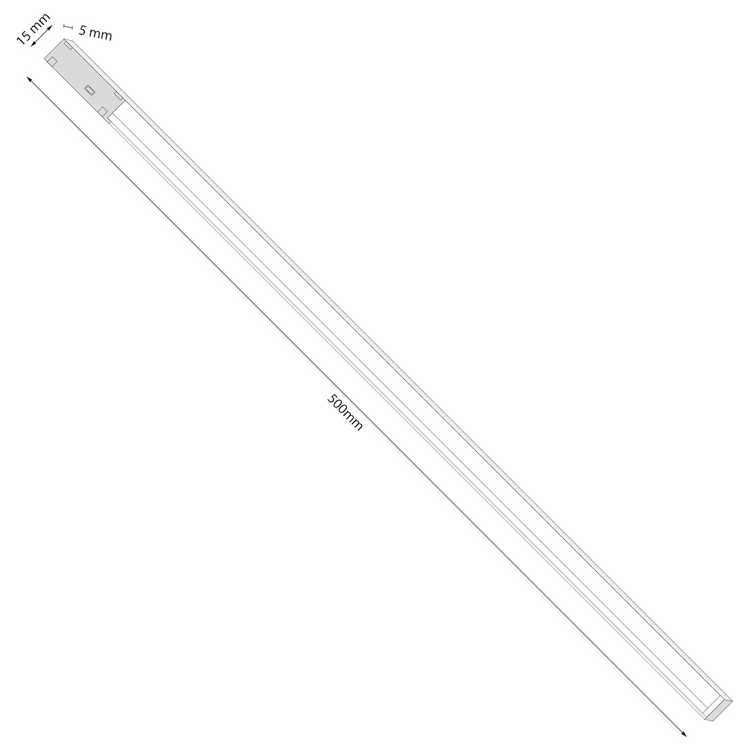 Magnetic Track line 5mm 5W CCT 48V - obrazek 7