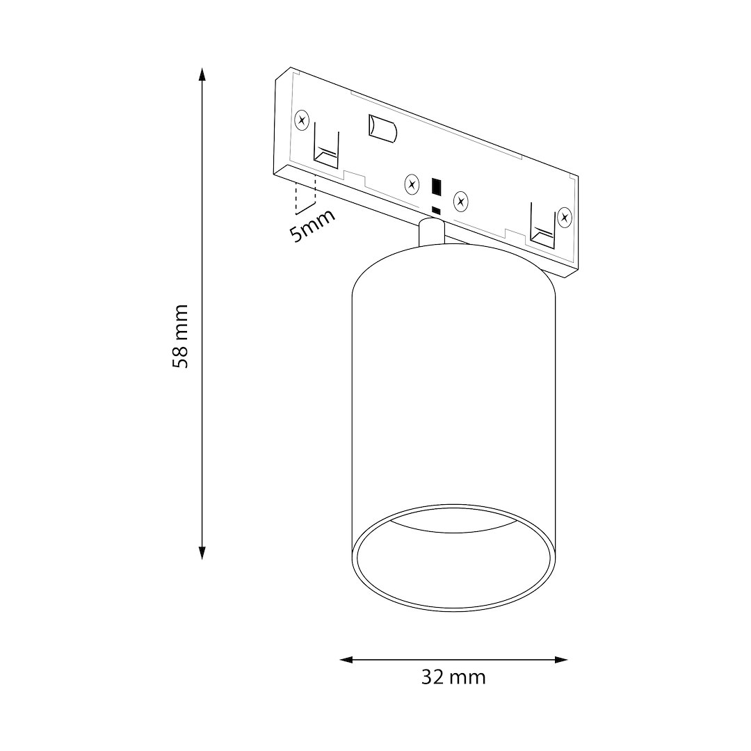 Magnetic Track 5mm 5W CCT 48V - obrazek 6