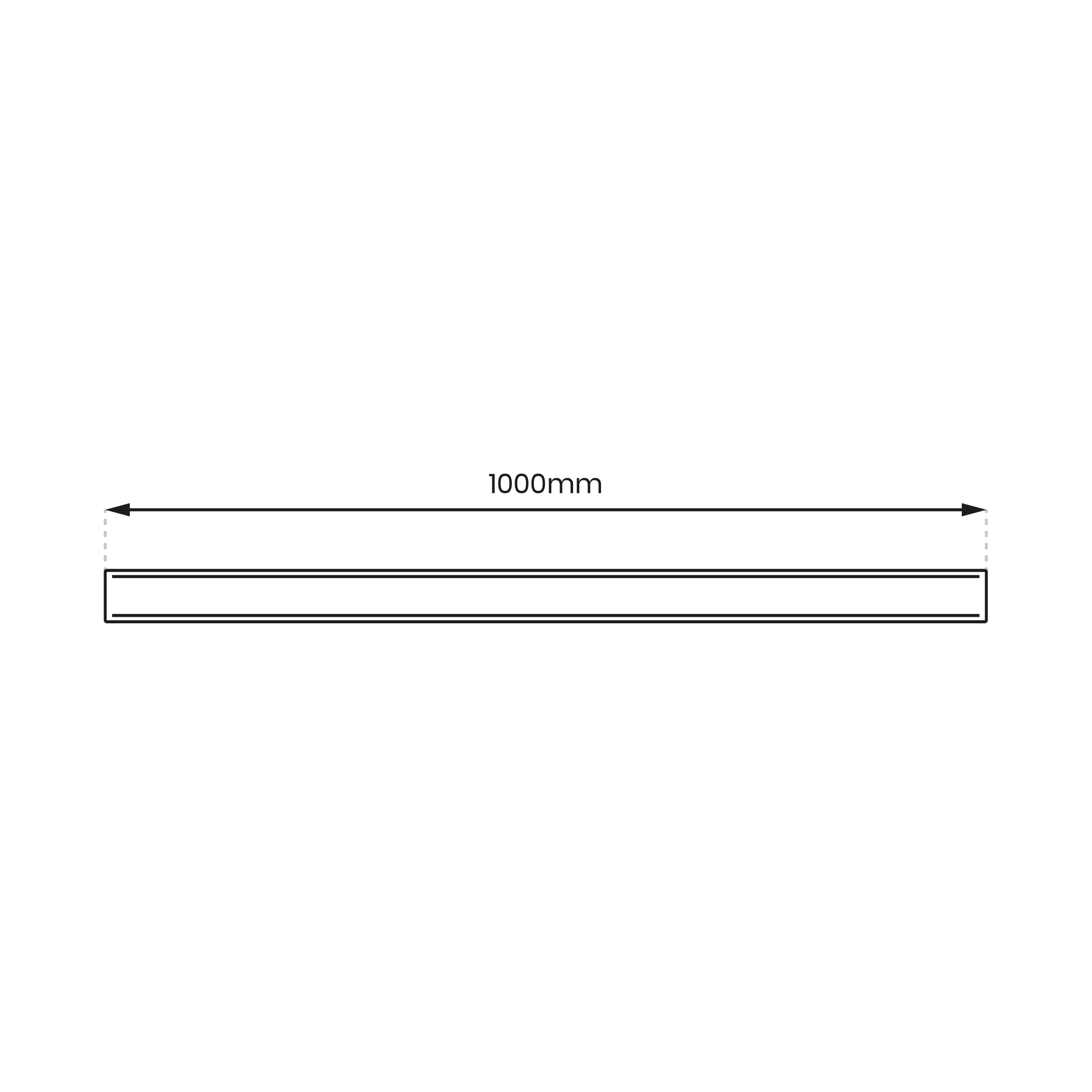 Przesłona Prosta Magnetic Track 20mm L100cm Czarny - obrazek 3