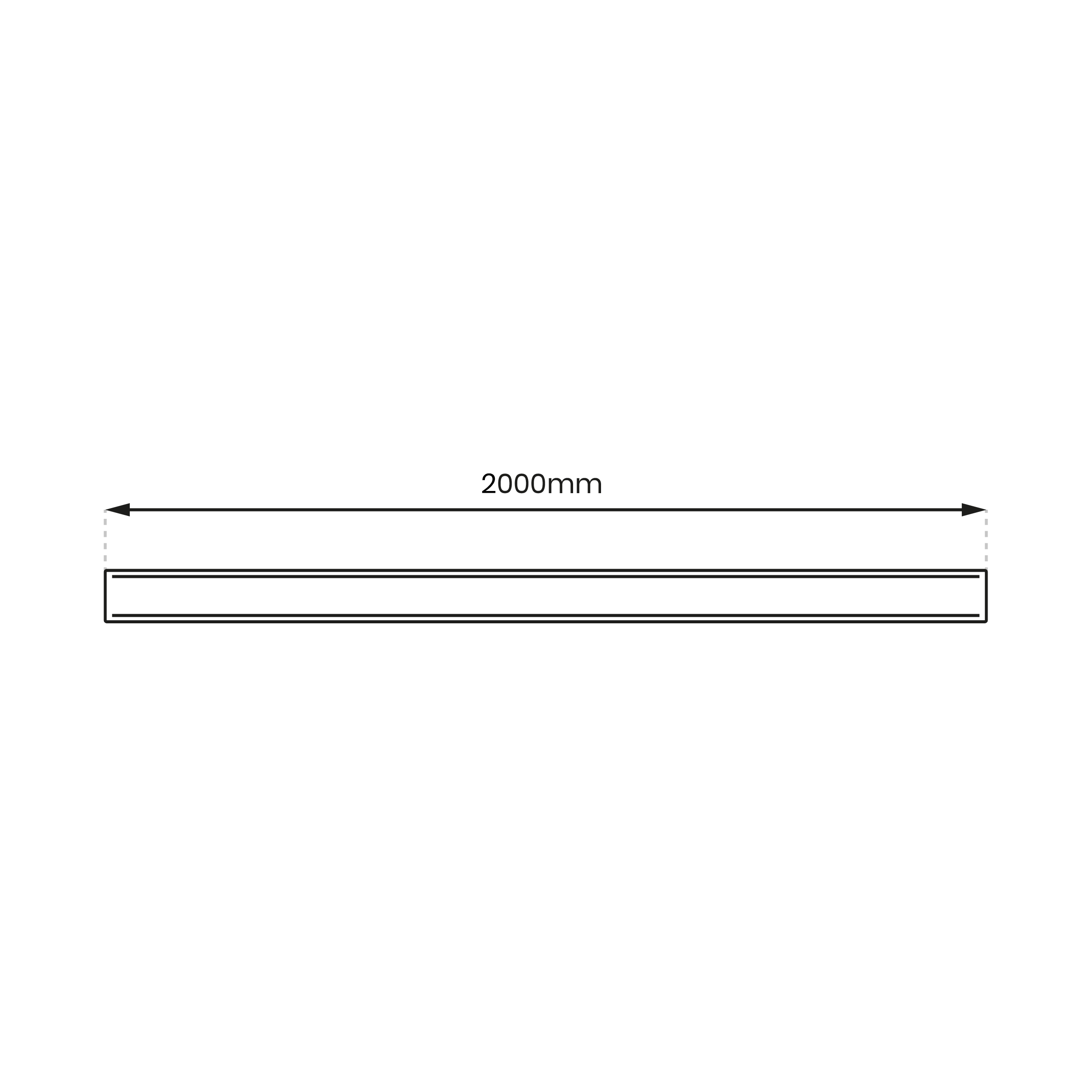 Przesłona Prosta Magnetic Track 20mm L200cm Czarny - obrazek 3