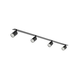 NEX BLACK 4XGU10 LAMPA SUFITOWA PODTYNKOWA