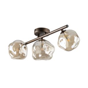 LAVA BROWN LAMPA SUFITOWA 3XG9
