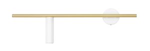 KINKIET TREVO WHITE BRASS (left)