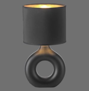 14193-18 CARARA LAMPA STOŁOWA CZARNY/ZŁOTY