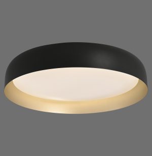 14216-18 OSKO LAMPA SUFITOWA CZARNY/ZŁOTY