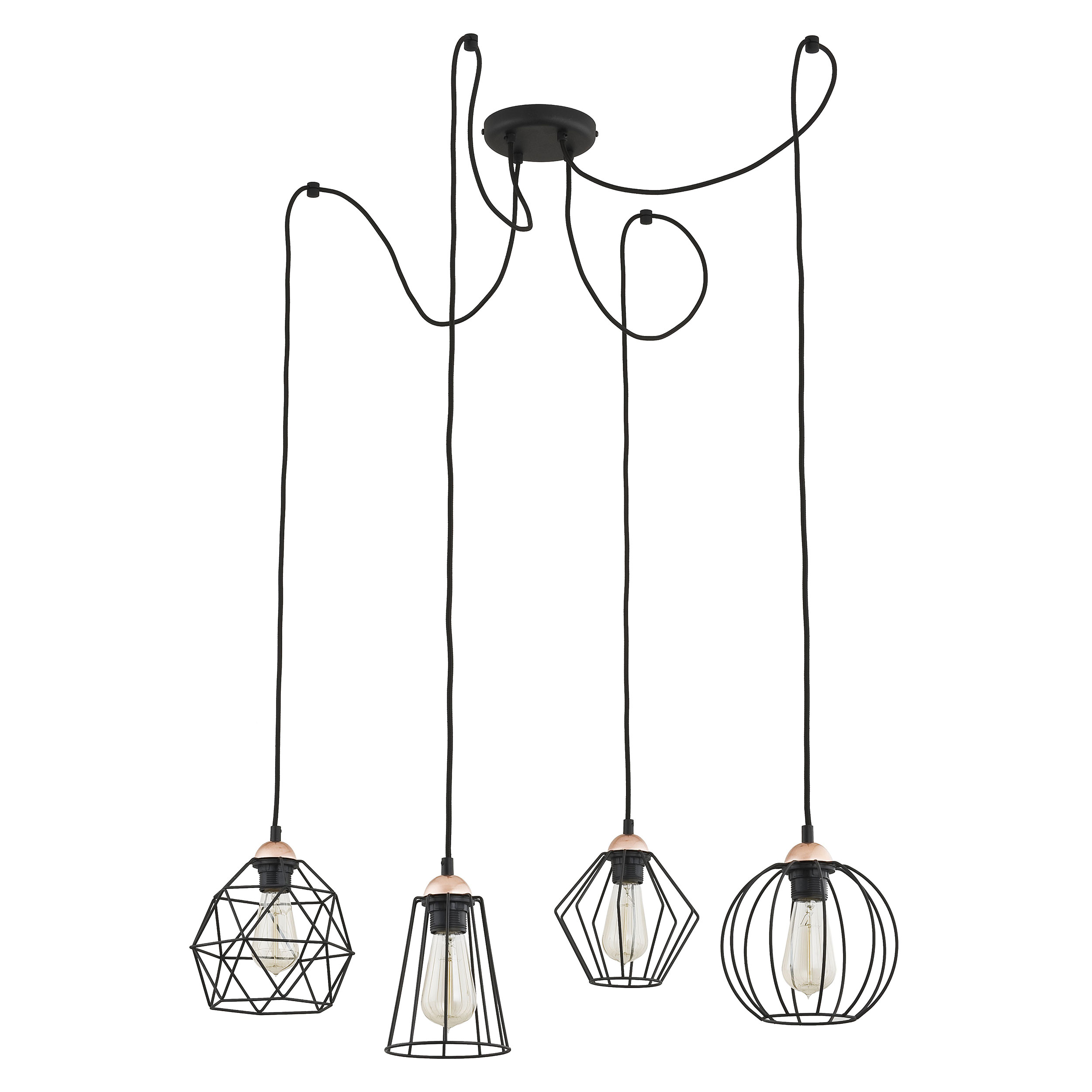 GALAXY PAJĄK LAMPA WISZĄCA 4 PŁ