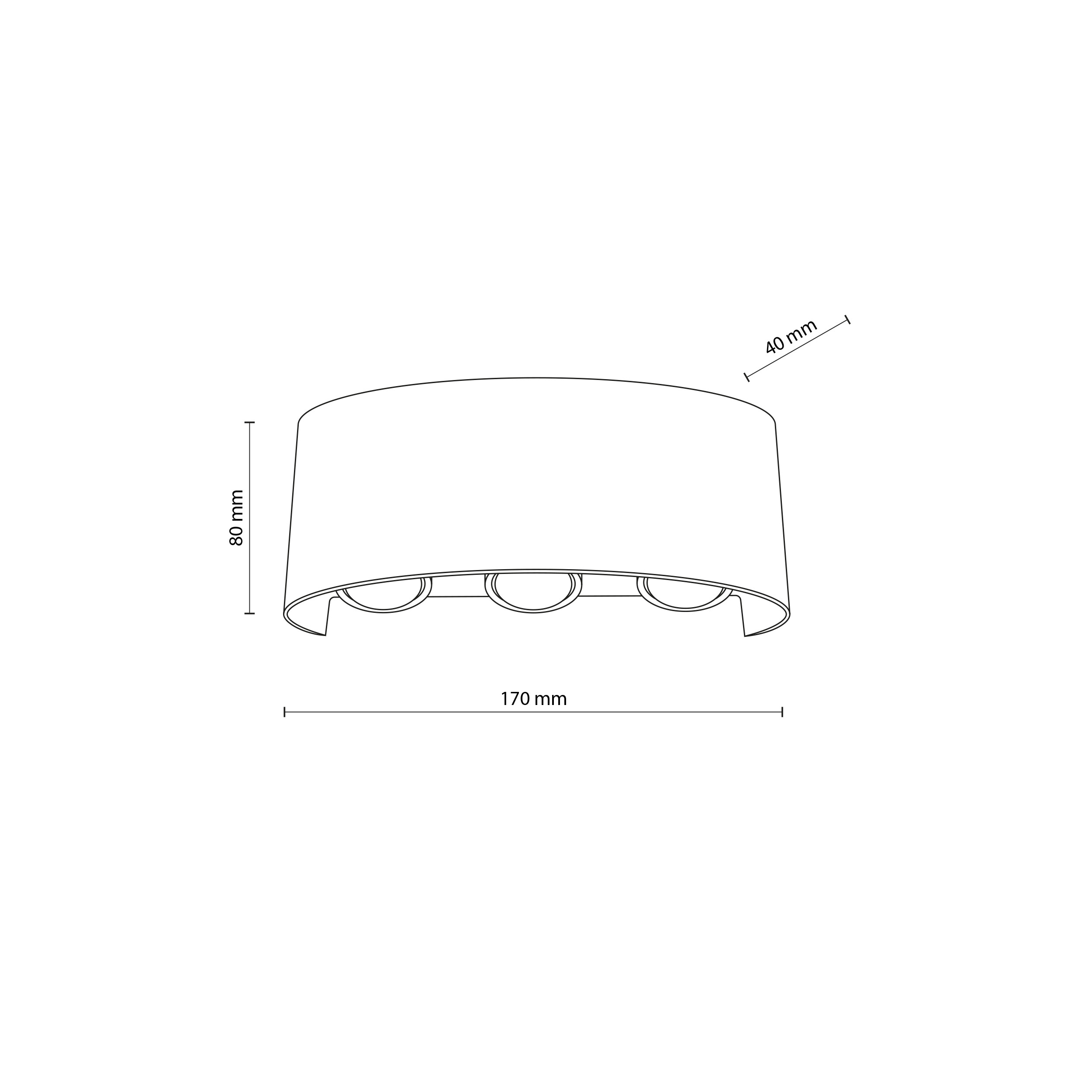 ARROW GRAY KINKIET LED IP 54 - obrazek 5