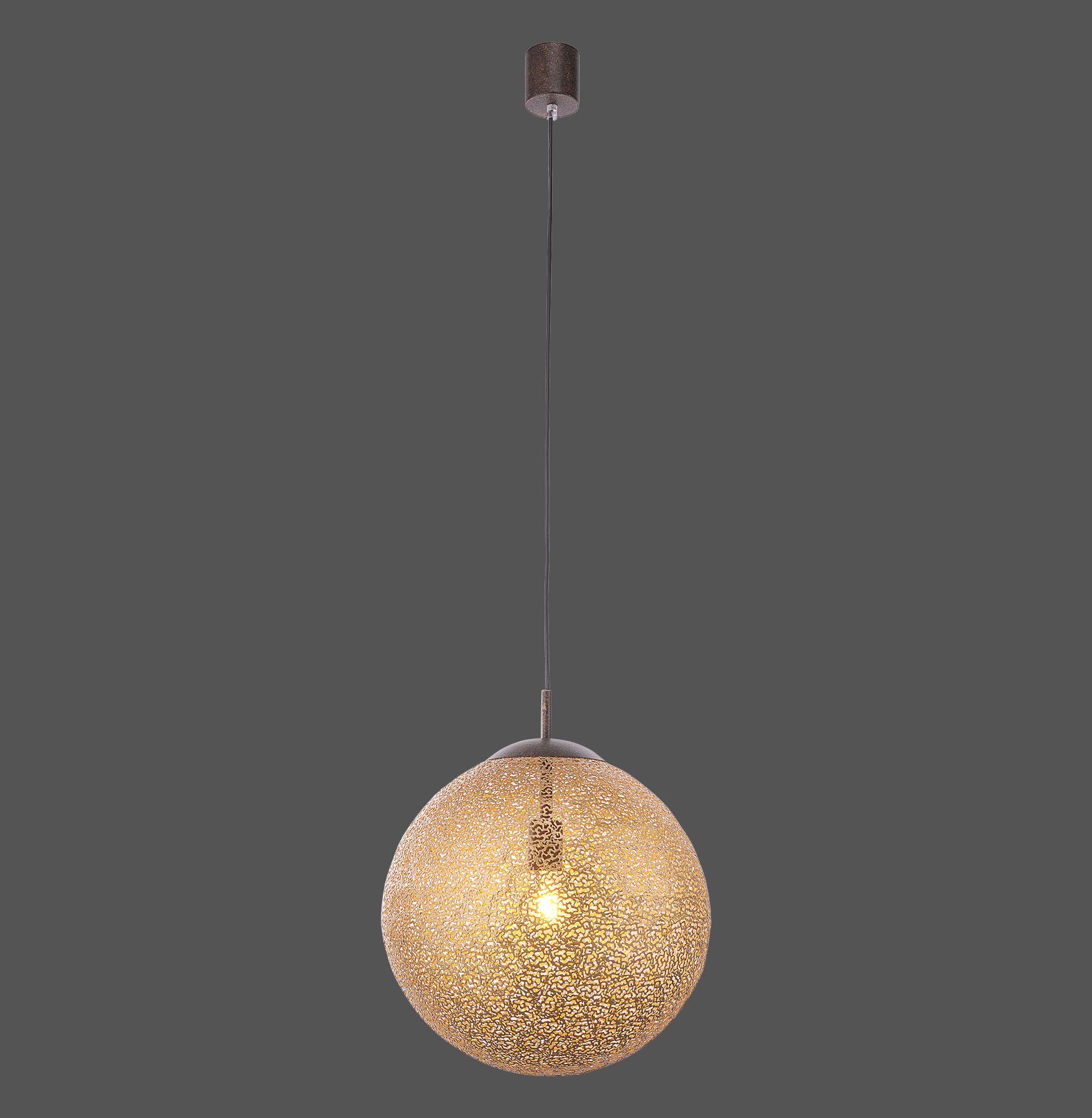 2421-48 GRETA LAMPA WISZĄCA RDZA/ZŁOTY