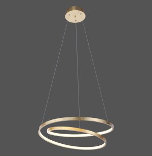 2472-12 ROMAN LAMPA WISZĄCA ZŁOTY