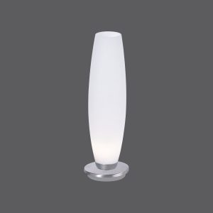 4027-55 TYRA LAMPA STOŁOWA SREBRNY