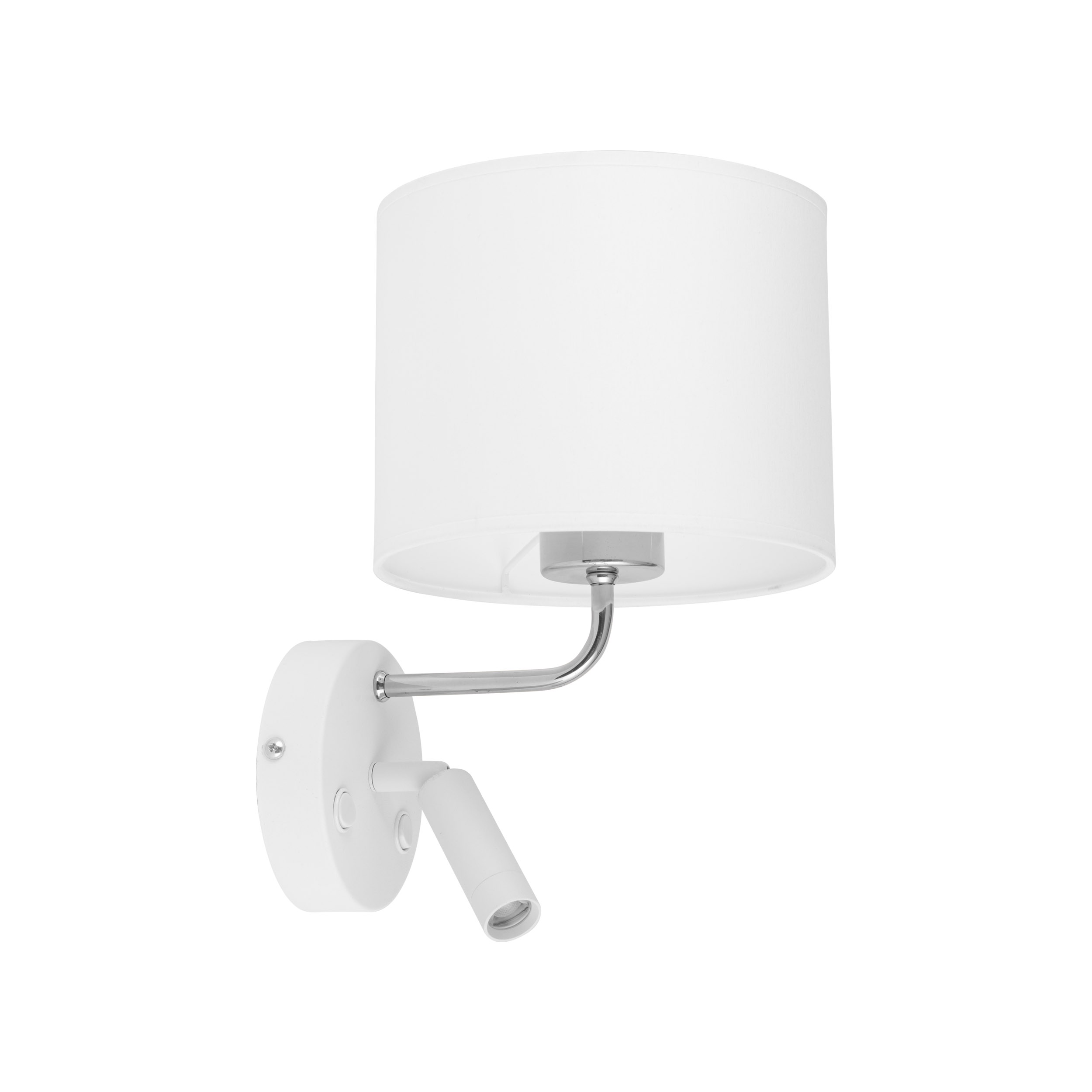 RICHI WHITE /SILVER KINKIET 2 E27 + G9