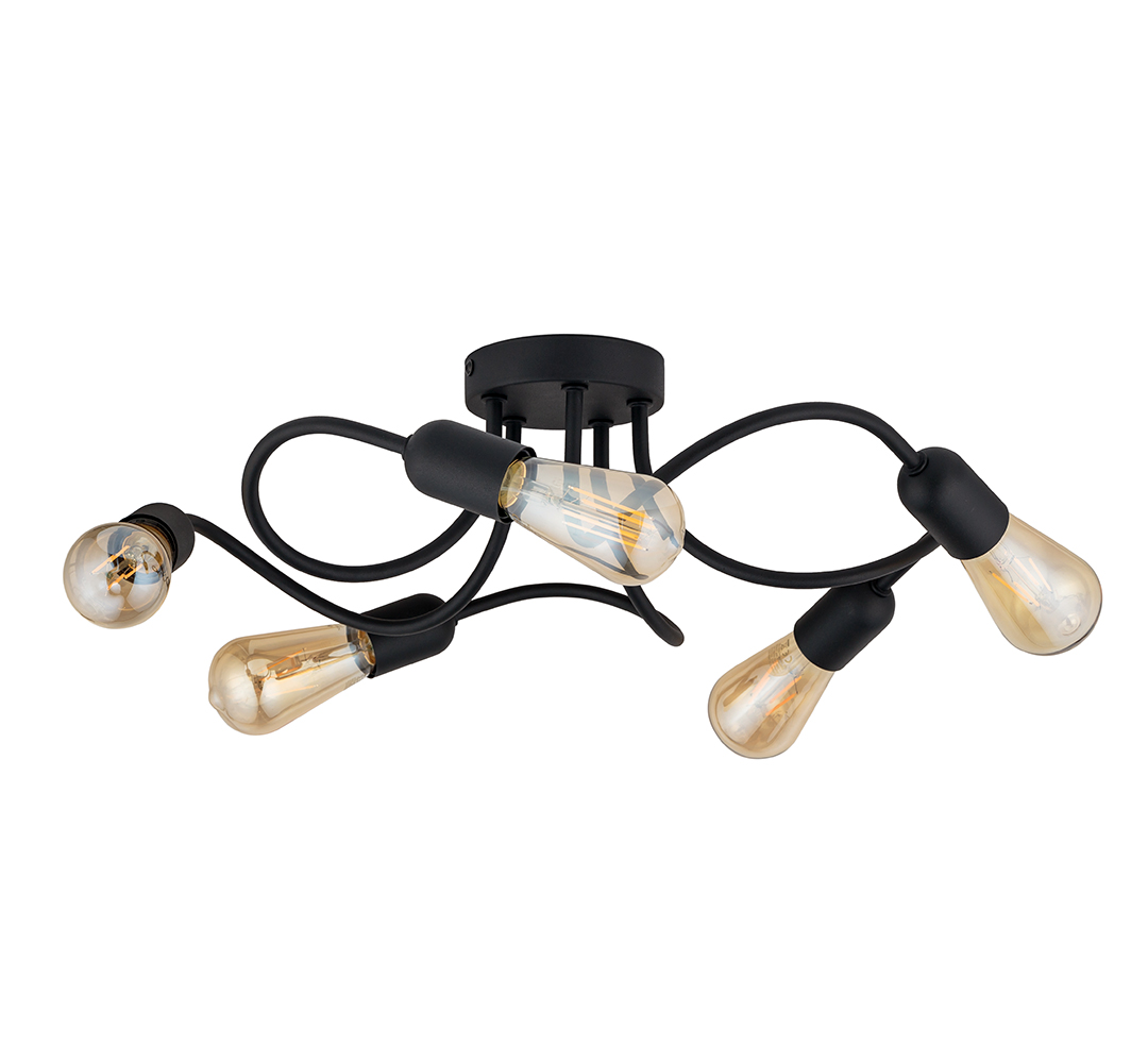 WAVE BLACK LAMPA SUFITOWA 5  E27