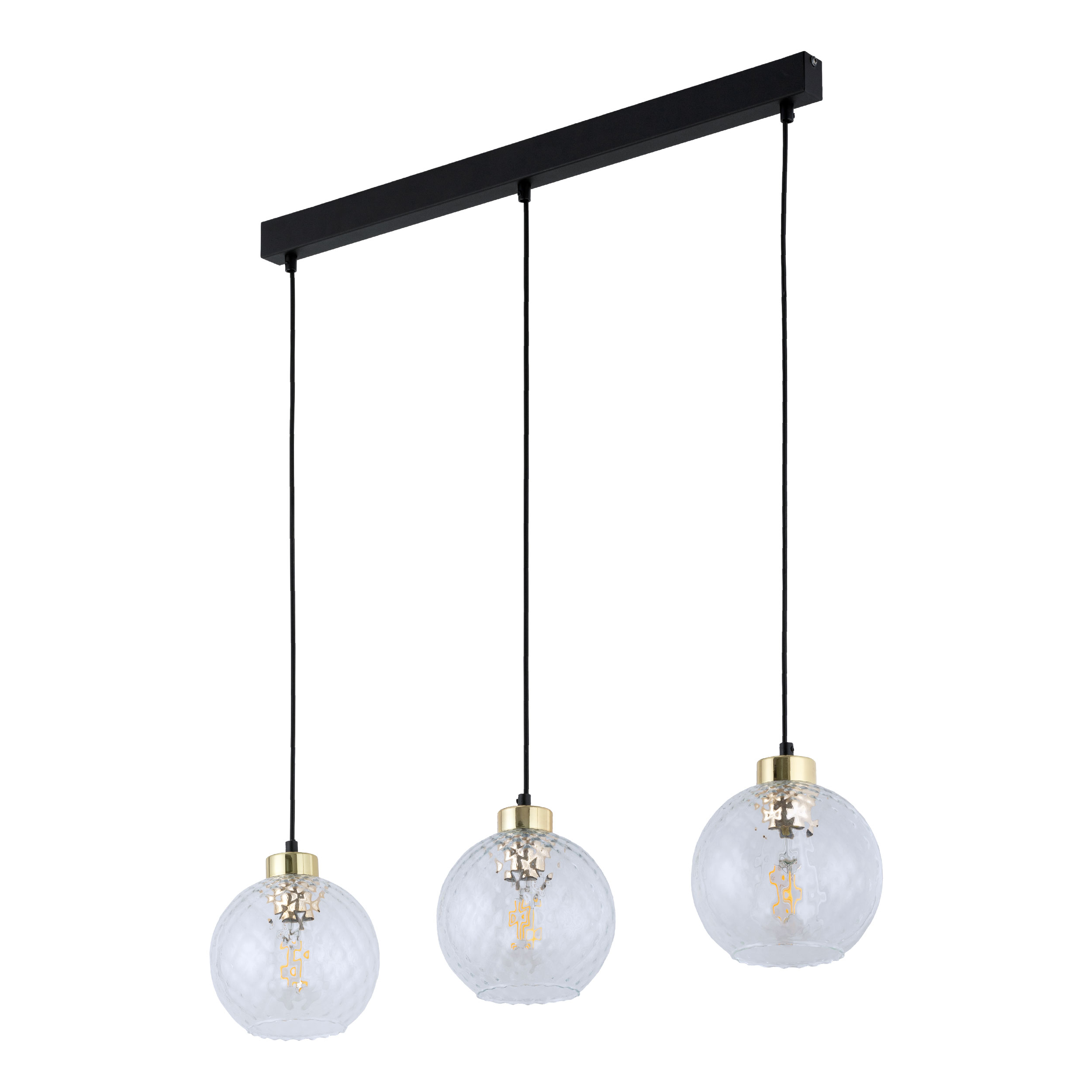 DEVON LAMPA WISZĄCA 3  LISTWA TRANSPARENT