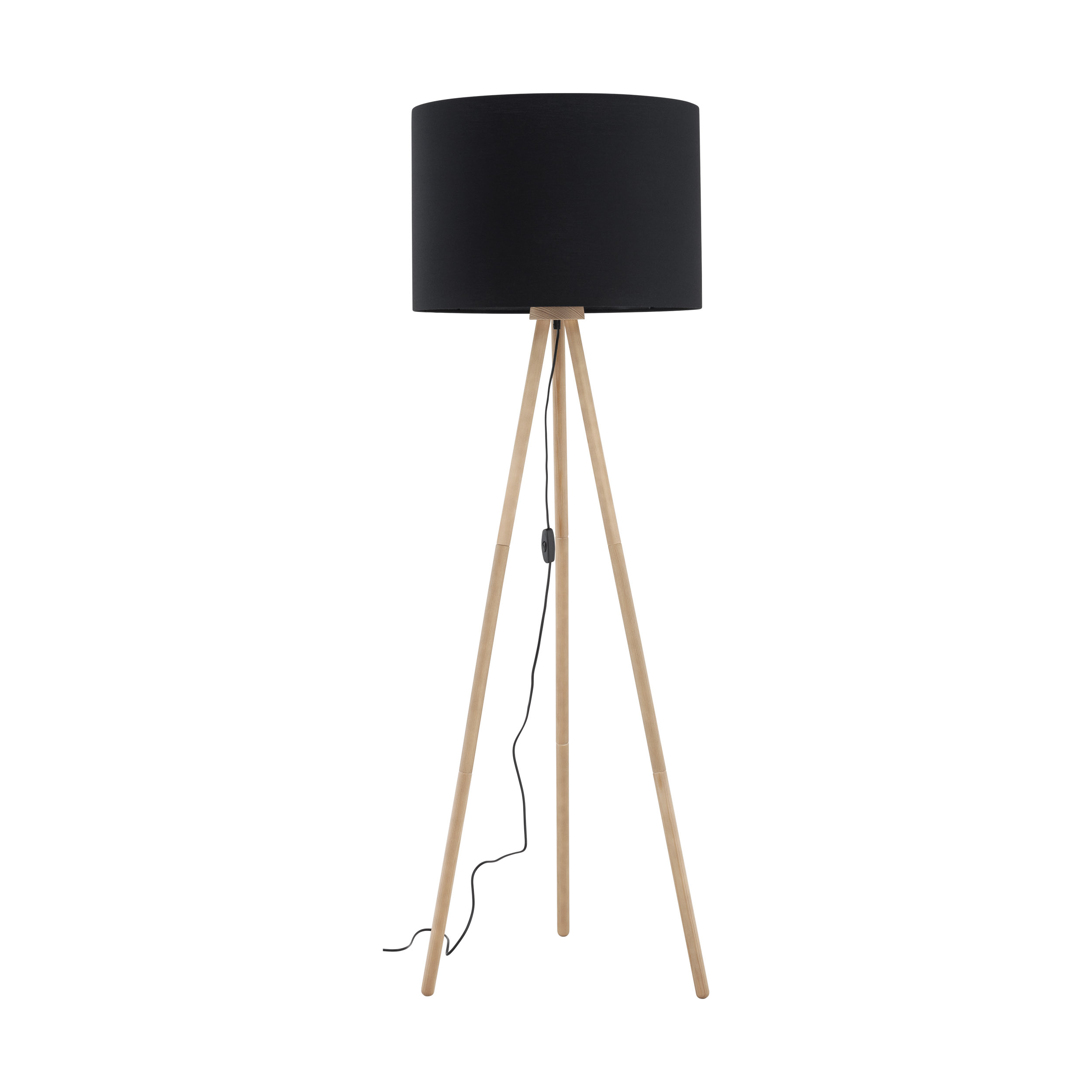 TOKYO BLACK LAMPA PODŁOGOWA 1  SOSNA POSTARZANA
