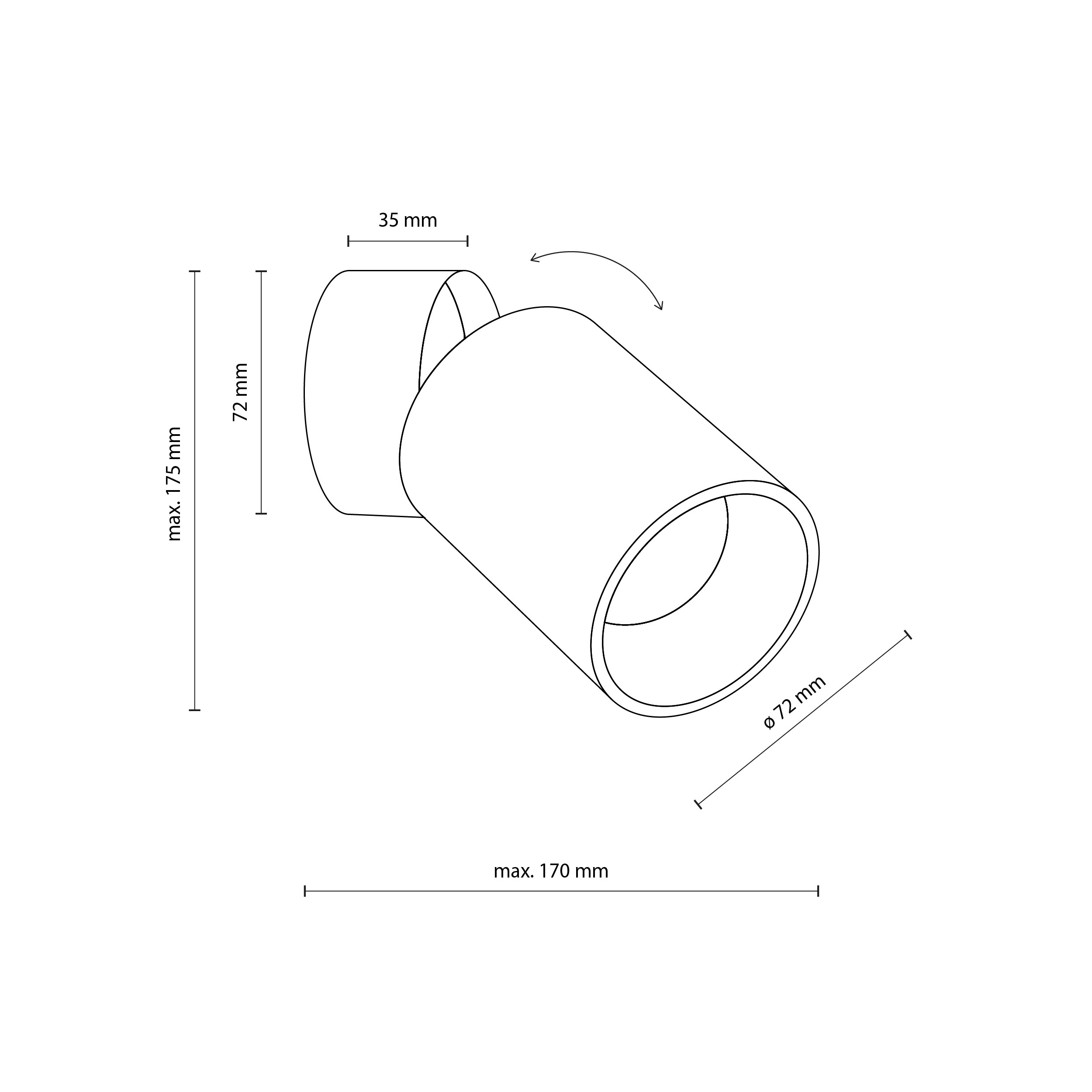 TOP DOWNLIGHT WHITE GU 10 - obrazek 6