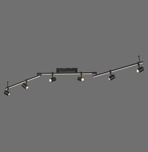 6526-18 BARIK LAMPA SUFITOWA CZARNY