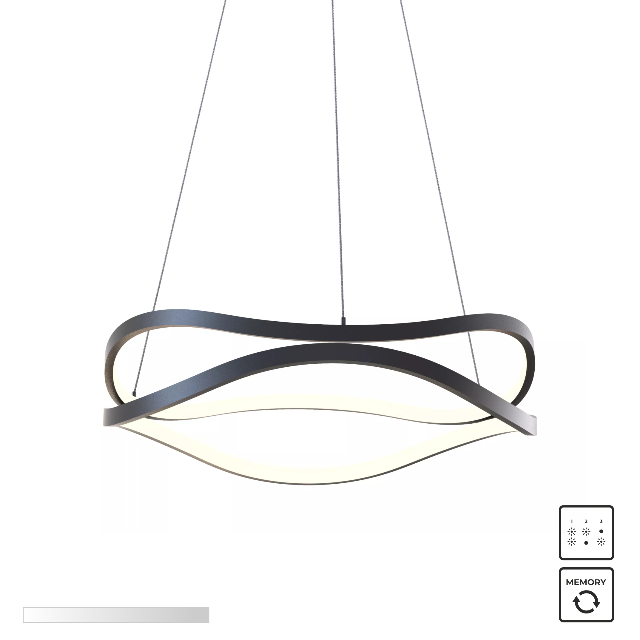 MD7864-2S-3BT HARLEY LAMPA WISZĄCA CZARNA/BLACK